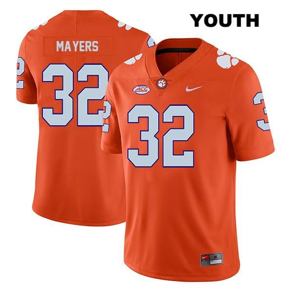 Youth Clemson Tigers #32 Sylvester Mayers Stitched Orange Legend Authentic Nike NCAA College Football Jersey XKL5646QJ